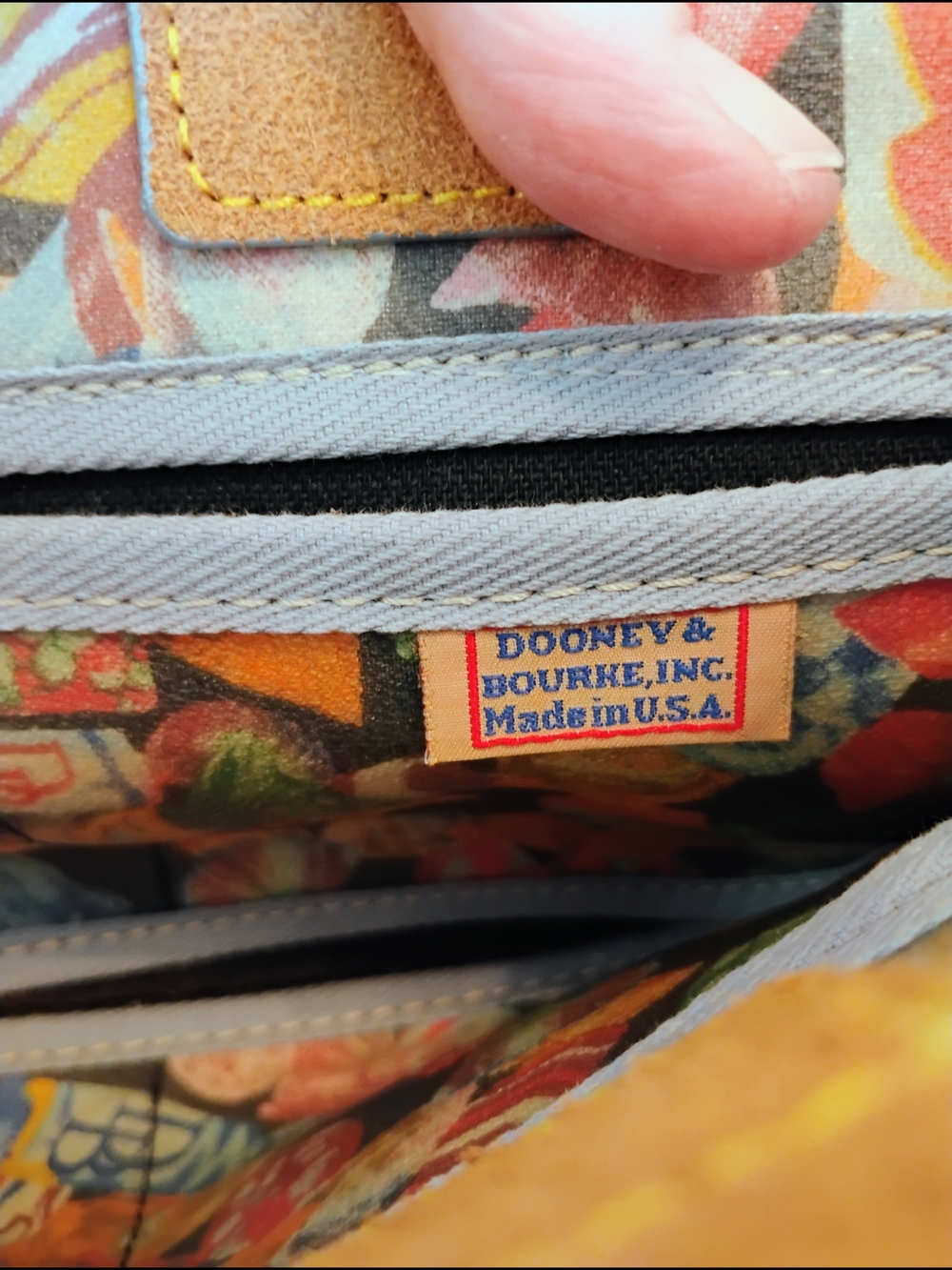 Dooney & Bourke Hard Candy All Over Coated Canvas Satchel/Cross Body Purse - Picture 16 of 16
